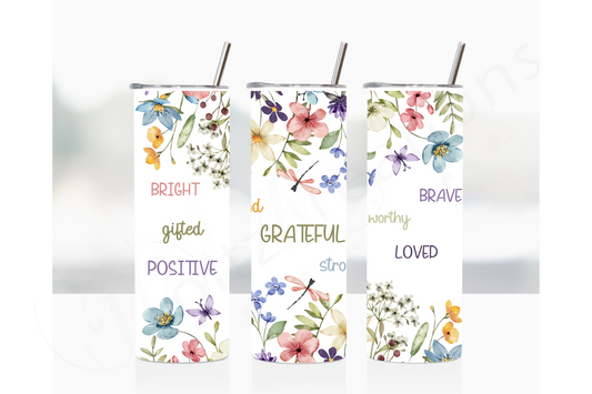 Affirmation 20 oz Skinny Tumbler