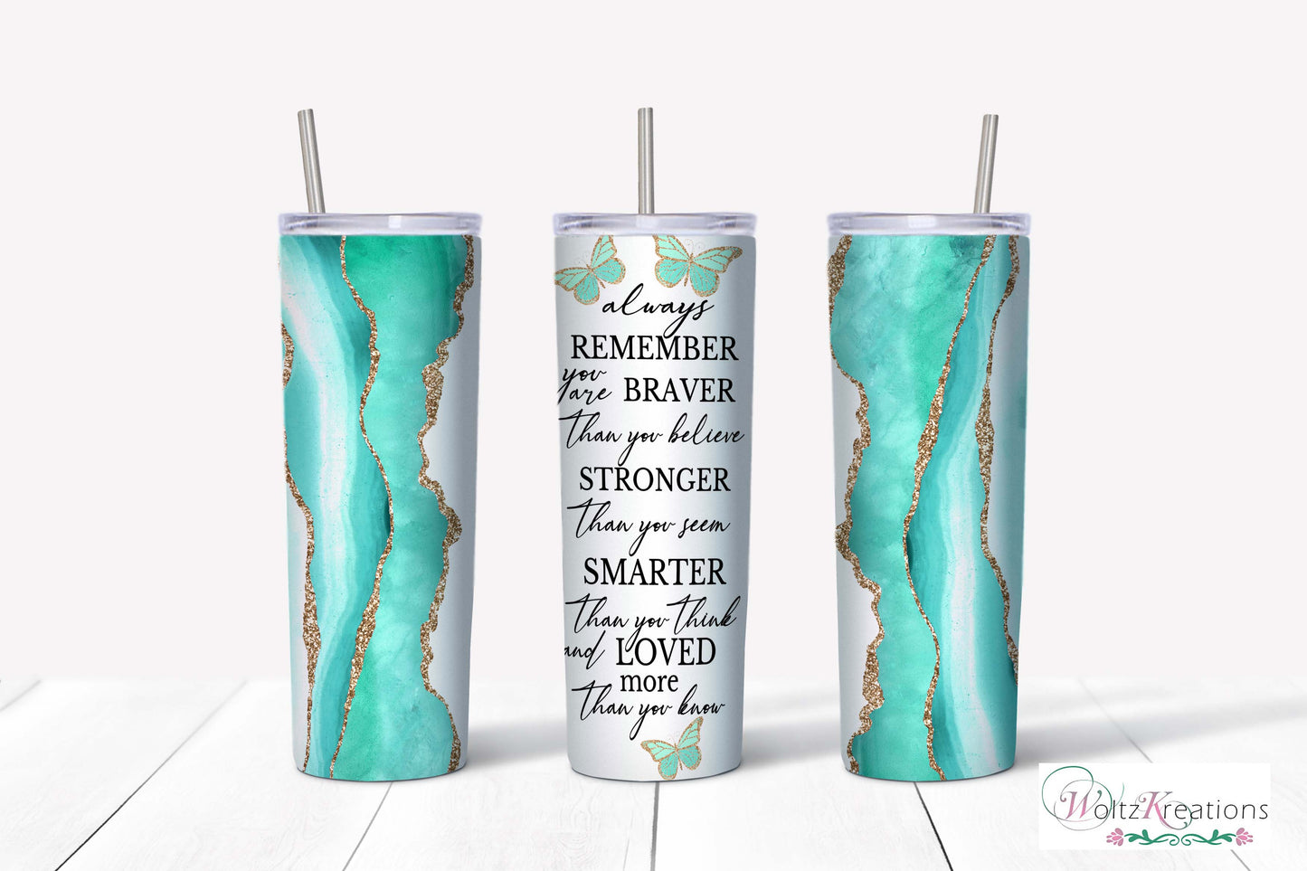 Always Remember 20 oz Skinny Tumbler