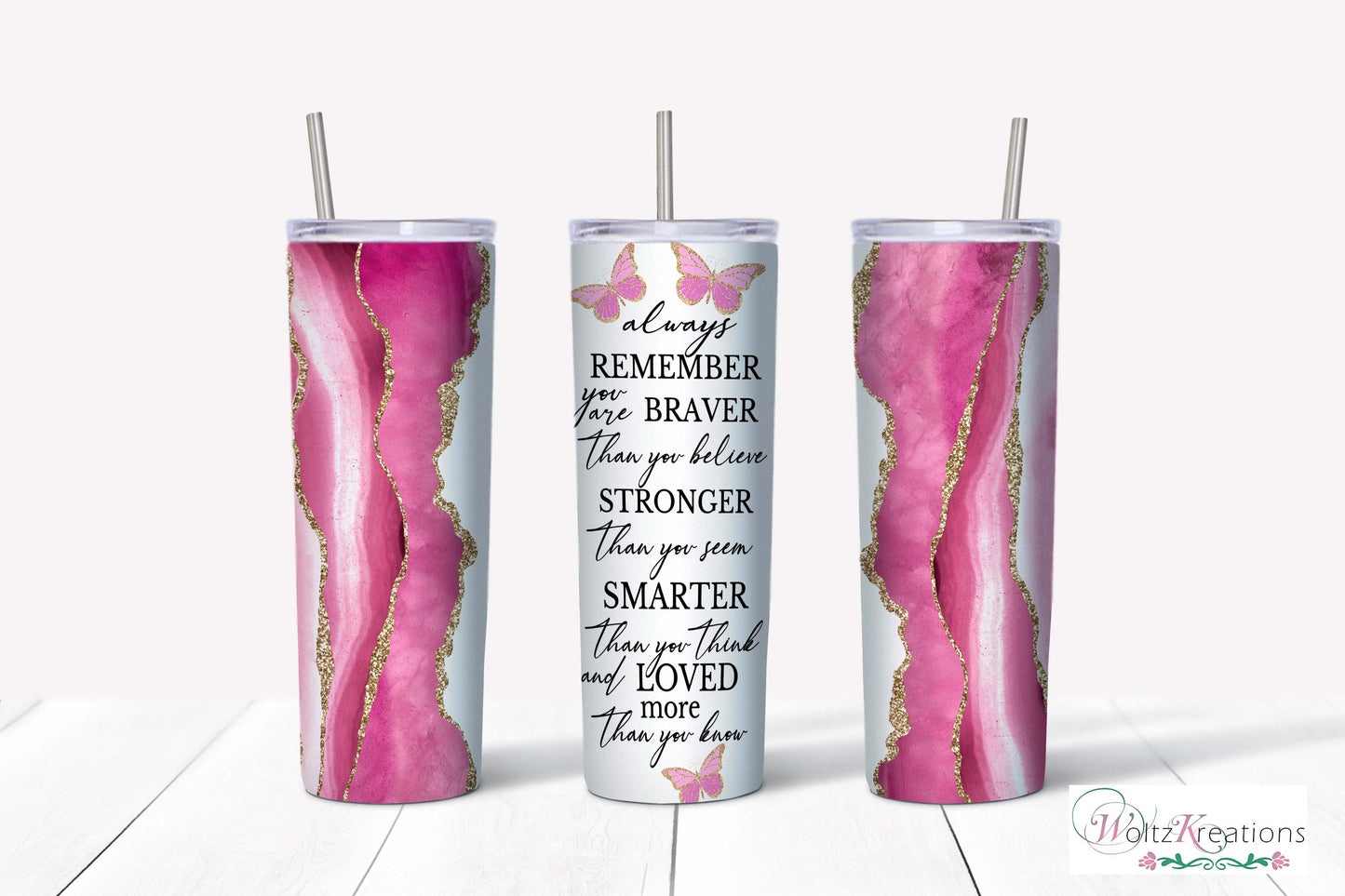 Always Remember 20 oz Skinny Tumbler