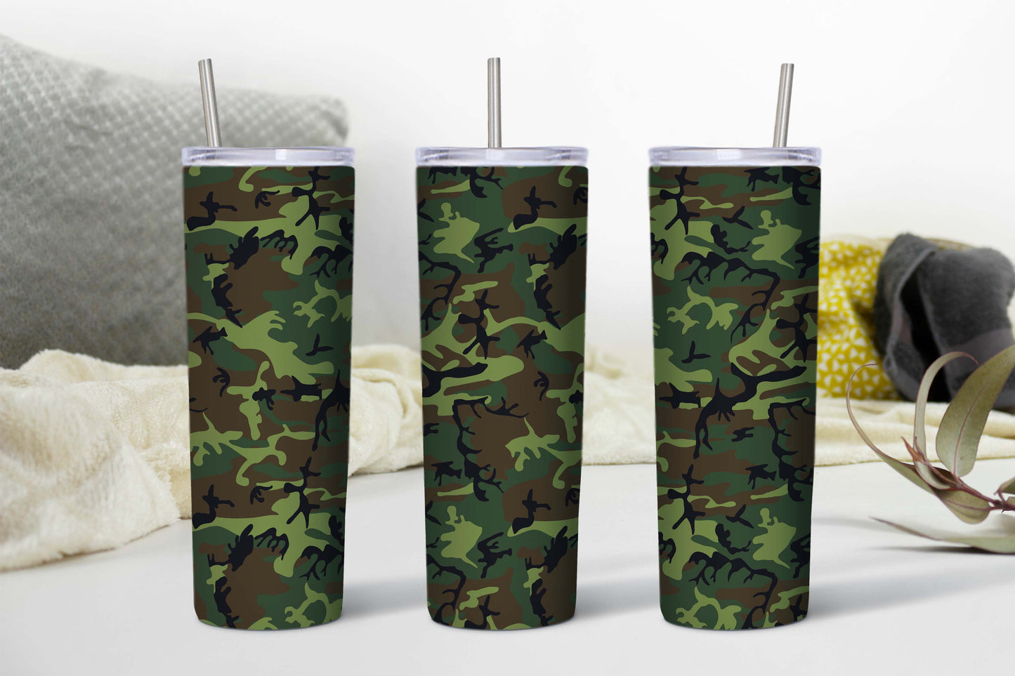 Camo Wrap 20 oz Skinny Tumbler